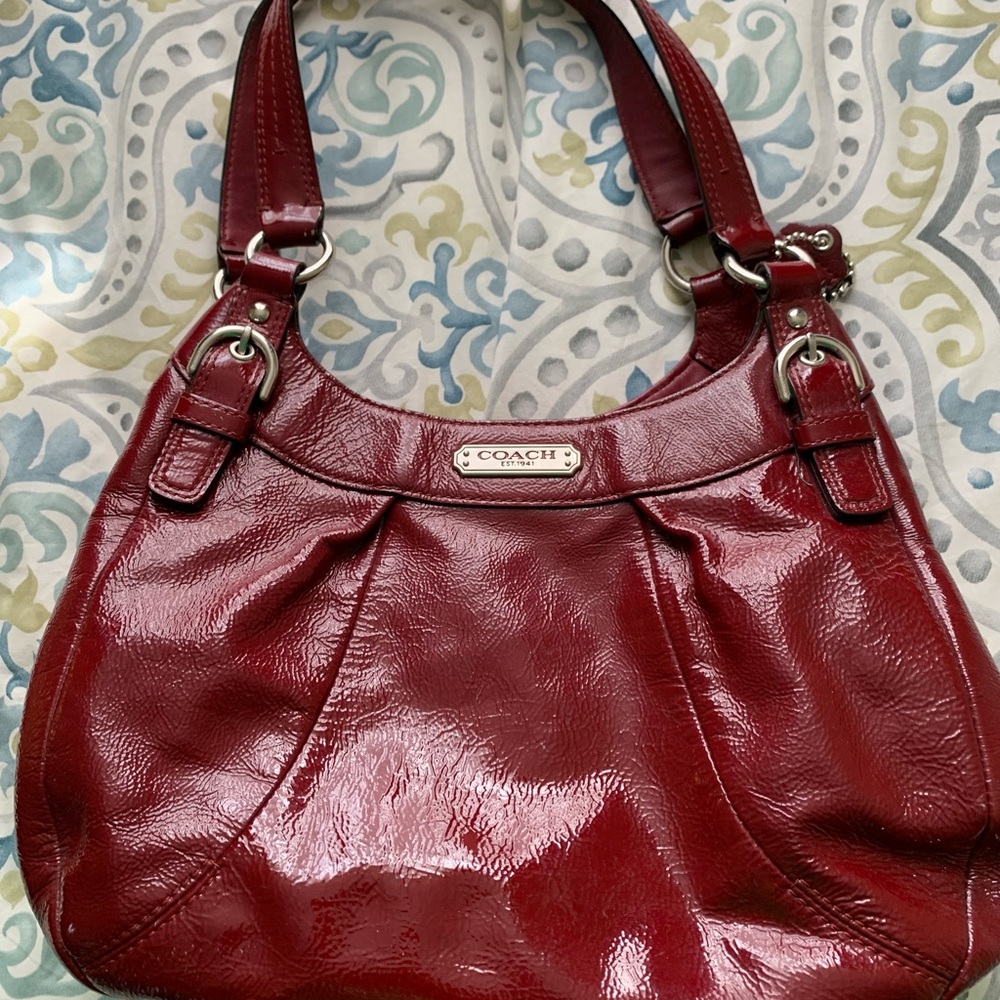 Coach purse candy apple red. Used for one season
